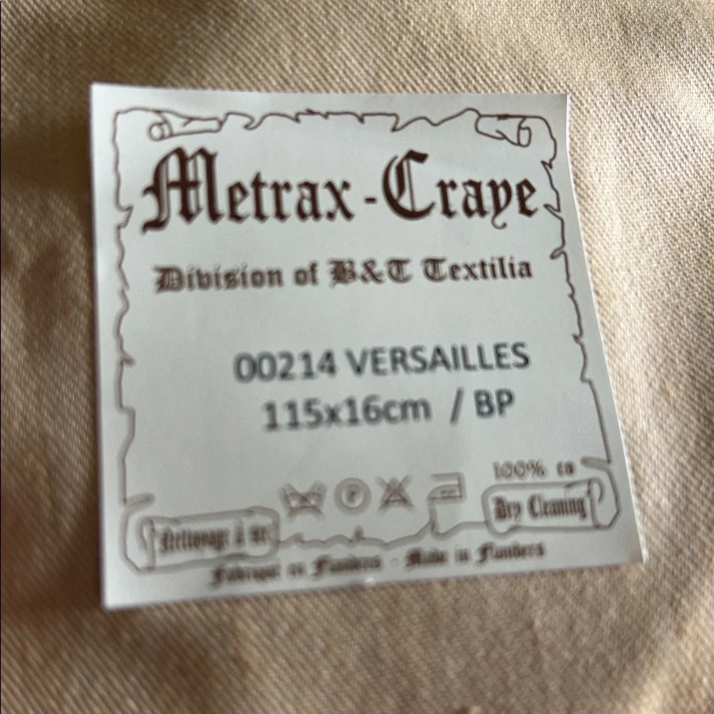 METRAX-CRAYE FRUIT AND FLOWERS TAPESTRY BELL PULL MADE IN BELGIUM 115 x16 CM